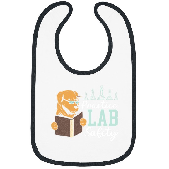 Labrador Lab Dog Practice Lab Safety Future Scientist Labrador Dog 3 Bibs