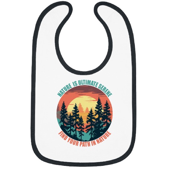 Nature is Ultimate Serene Wilderness Explorer Camper Camp Bibs