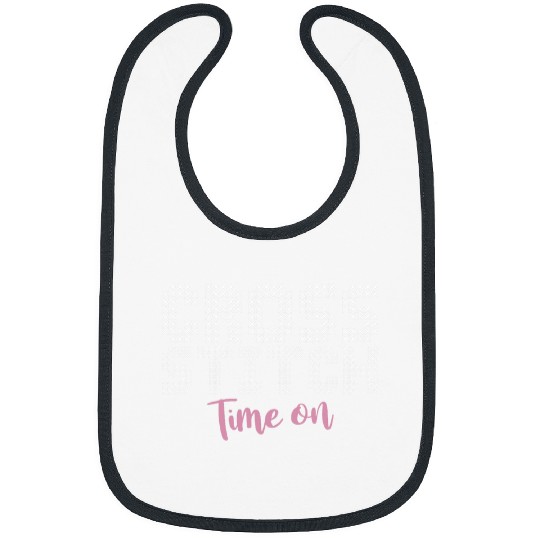 Time On Cross Stitch Needlepoint Art XStitching Bibs