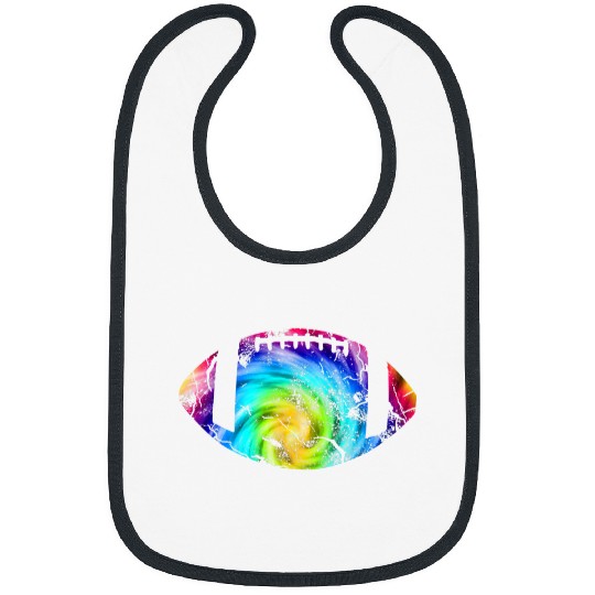 vintages Football Tie dye water color sports fan coach Bibs