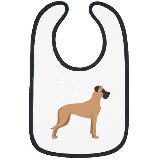 Dog Great Dane Fawn Great Dane Dog Mom Woman T-Shirt Bibs