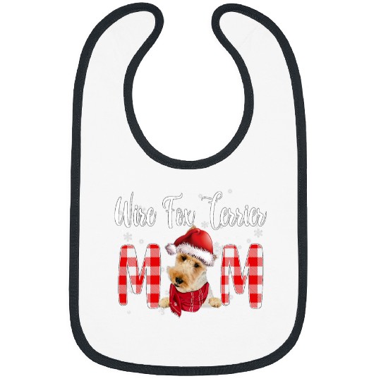 Wire Fox Terrier Dog Mom Dad Family Costume DIY Christmas Bibs
