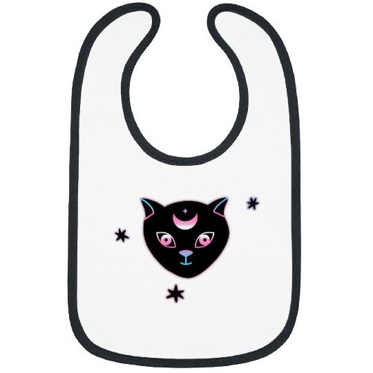 Transgender black cats Celestial Spiritual Trans Pride Witch Bibs