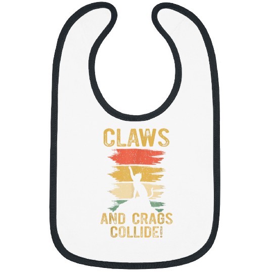 Mountain Climbing Bouldering Rock Climber Feline Cat Lover Bibs