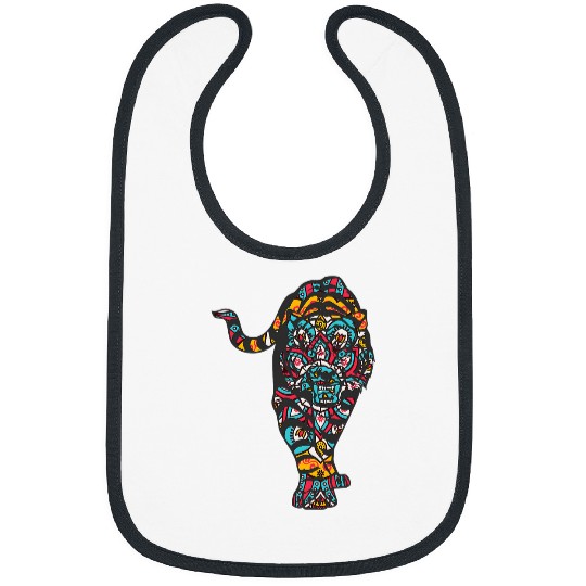 Mandala Tiger Geometric Pattern Art Mandala Animal Bibs