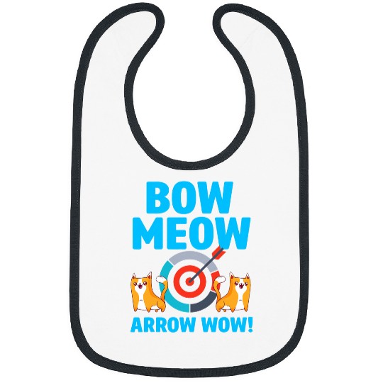 Traditional Archery Cat Lover Archer Arrow Bow Hunter 10 Bibs