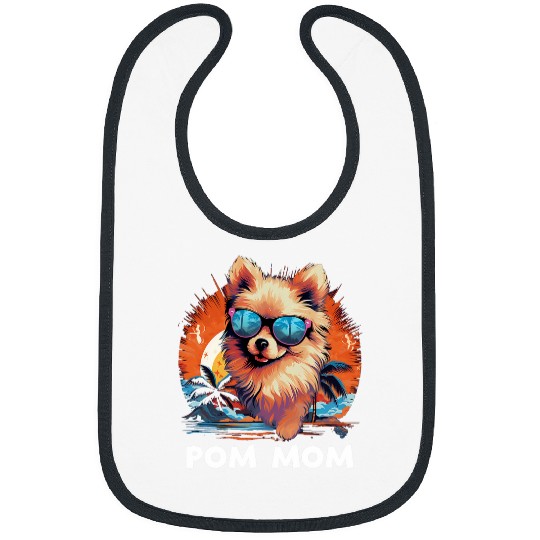 Womens Pomeranian Mom Dog 1 Bibs