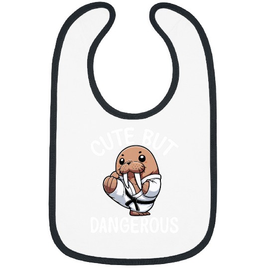 Walrus Cute But Dangerous Bibs