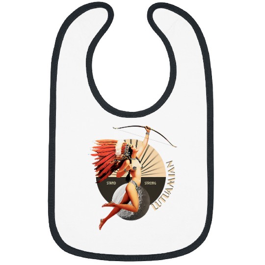 Lutuamian 1920s Art Deco Indian Moon Pin Up Girl Retro Bibs