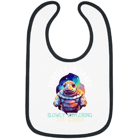 Space Turtle Astronaut Tortoise Marine Biology Outerspace 21 Bibs