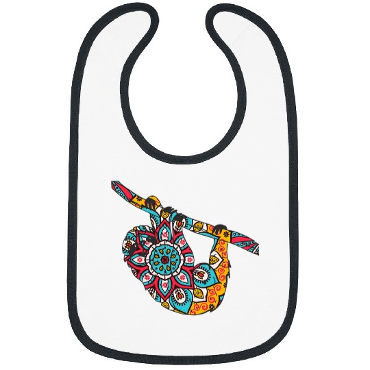 Mandala Sloth Geometric Pattern Art Mandala Animal Bibs