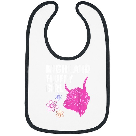 Scottish Cattle Hairy Cow Farmer Rancher Highland Cow Bibs