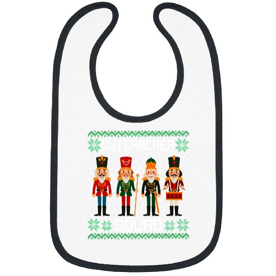 Nutcracker Squad Ballet Dance Christmas Ugly Matching Pajama Bibs