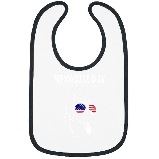Memorial Day German Shepherd Bibs