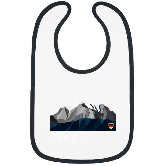 Mount Zugspitze Mountain Hike Germany Hiking Climbing Gifts Bibs