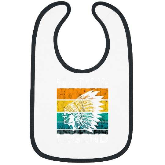Native Legend Retro vintages Native American Indian Chief Bibs