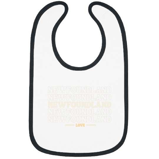 vintages Newfoundland multi line dog lovers Bibs