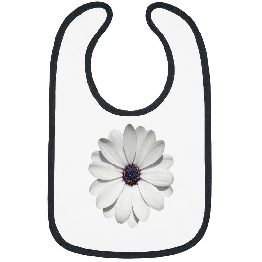 White Osteospermum Daisy Festival Flower Vector Art Bibs