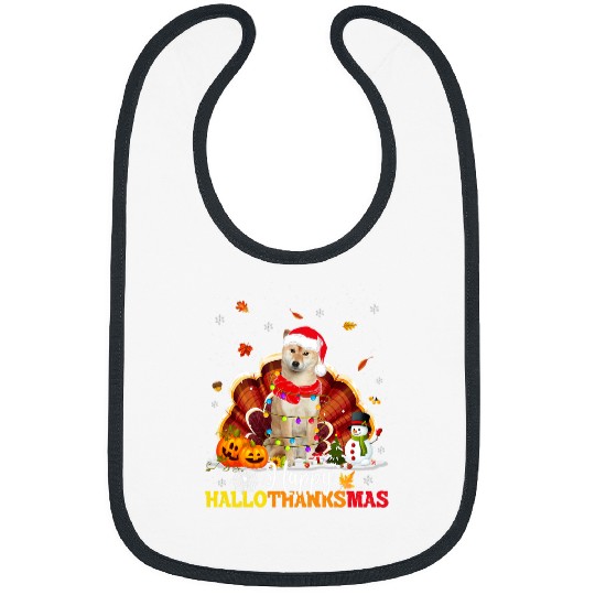 Dog Shiba Inu Hallothanksmas Halloween Thanksgiving Bibs