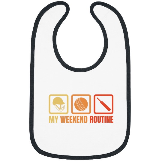 My Weekend Routine Batsman BatandBall Game Bibs