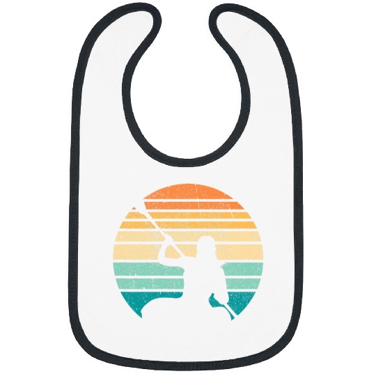 Women Canoeing Gear Retro Sunset Canoer Paddling Canoe Lover Bibs