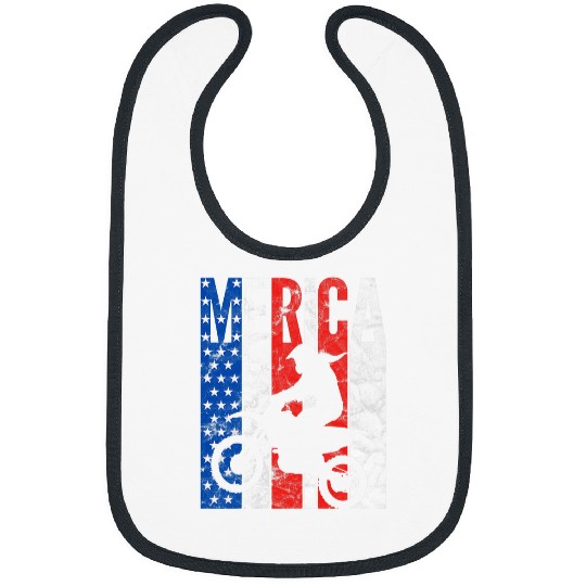 Womens Dirt Bike American Flag Motocross 4th Of July Motorcycle Bibs