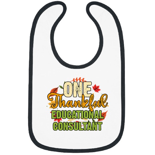One Thankful Educational Consultant Thanksgiving Bibs