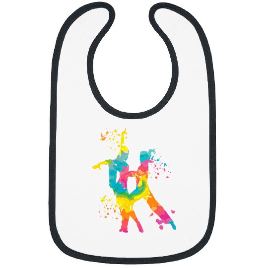 Latin Dancing Couple Watercolor Rumba Dancer 21 Bibs