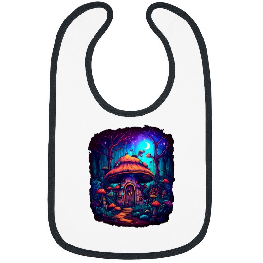 Mushroom Magic Fantasy Shroom Art Bibs