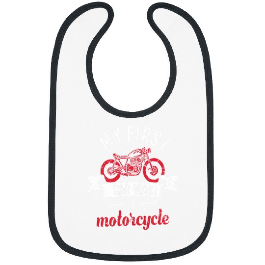 My first car was a Motorcycle Biker Funny Motorcycling Bike Bibs