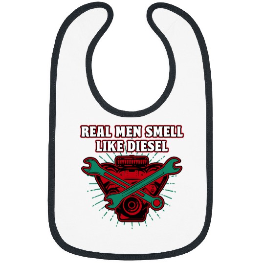 Real Men Smell Like Diesel Car Mechanic Auto Maintenance Man Bibs
