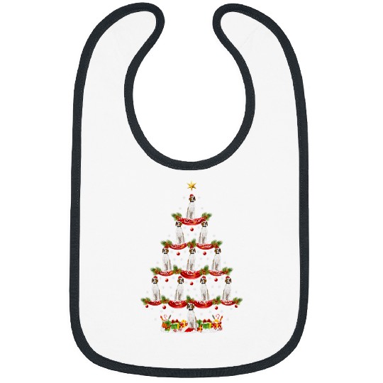 xmass Lighting Santa English Pointer Dog Christmas Tree Bibs