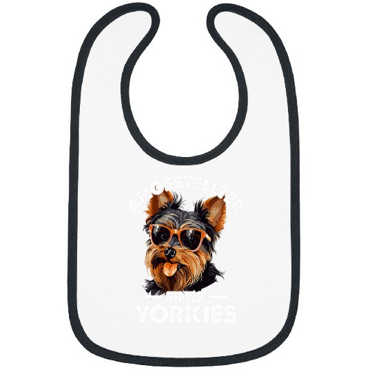 Yorkshire Terrier Employee Funny Saying Dog Bibs