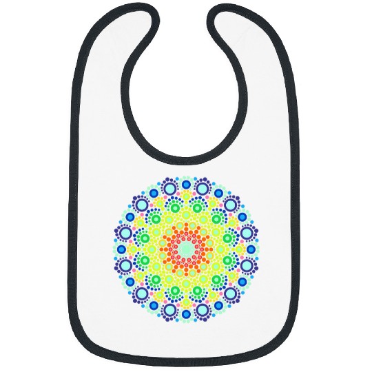 Mandala Yoga Sacred Energy Yoga Prana Art Yoga Om Good Vibe 2 Bibs