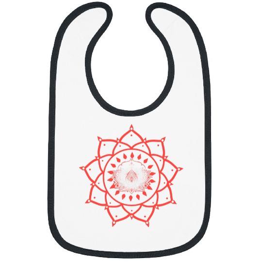 Mandala Yoga Design Art Lover Spiritual Geometry Graphic Bibs