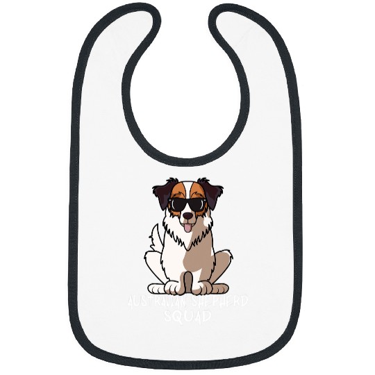 Merica Australian Shepherd Aussie Dog Mom Dog Dad Lover Bibs