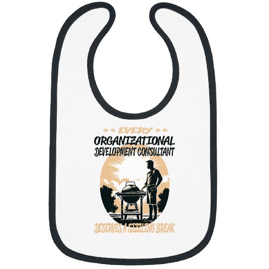 Organizational Development Consultant Funny BBQ Chef Grill Bibs