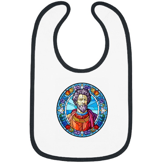 Marcus Aurelius Stained Glass Bibs