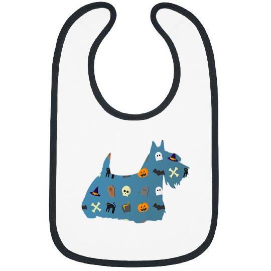 Dog Scottish Terrier Scottie Dog Halloween T Tee Bibs