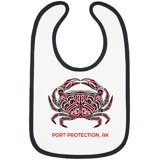 Port Protection Alaska Dungeness Crab Native American Bibs