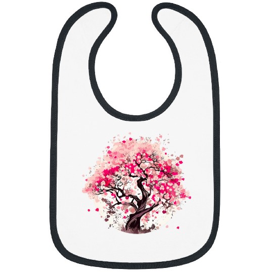 vintages Cherry Blossom I Japanese Art Cherry Tree 21 Bibs