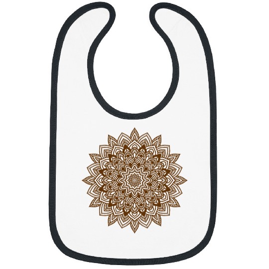 Mandala Flower Sacred Geometry Fractal Art Good Vibe 3 Bibs