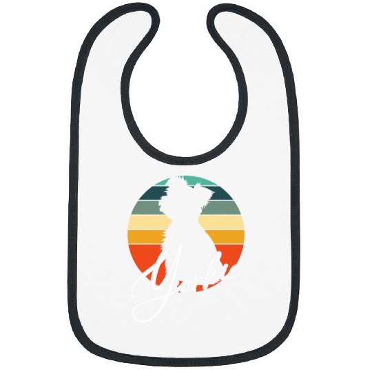 Yorkie Personality Yorkshire Terrier in vintages Circle Bibs