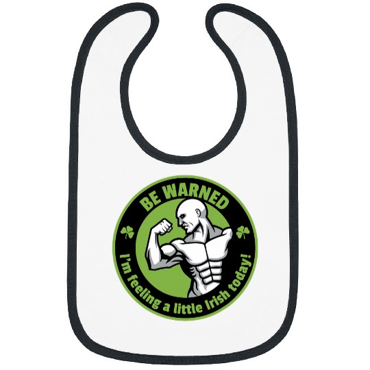 St Patricks Day Fitness Gym Workout Shamrock Men and Women Bibs