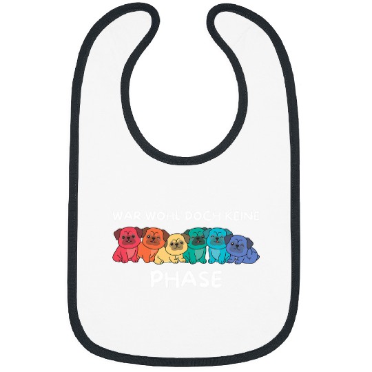 Rainbow Flag Gay Pride LGBTQ Pug Bibs