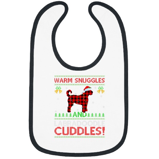 Warm Snuggles Cuddles Ugly Labradoodle Dog Christmas Bibs