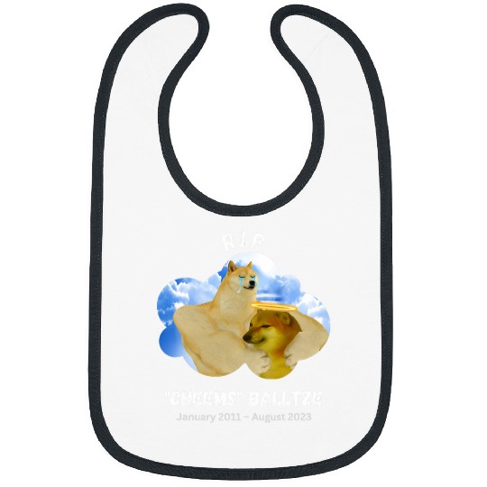 RIP Cheems Balltze Swole Doge Dog Shiba Inu Ball Ball Bibs