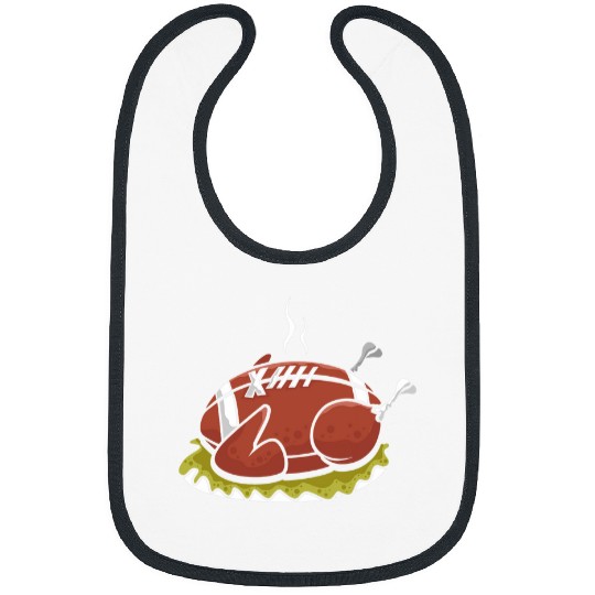 Thanksgiving Day Turkey Football Rugby Player Coachs Sport 21 Bibs