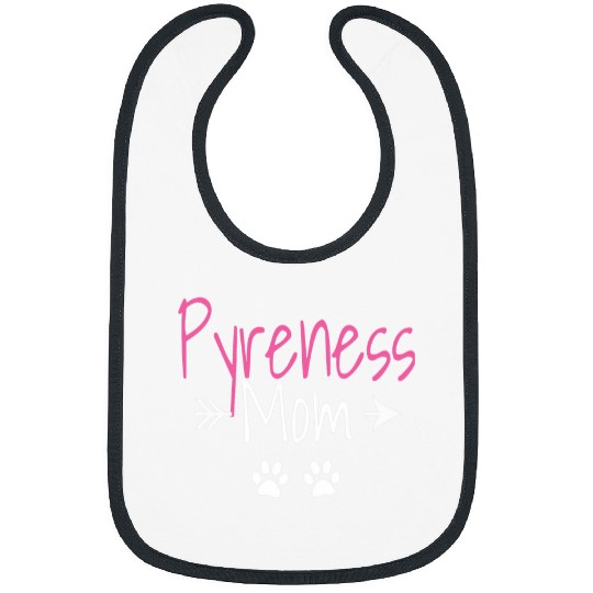 Womens Pyrenees Mom Funny Great Pyrenees Dog Lover Bibs