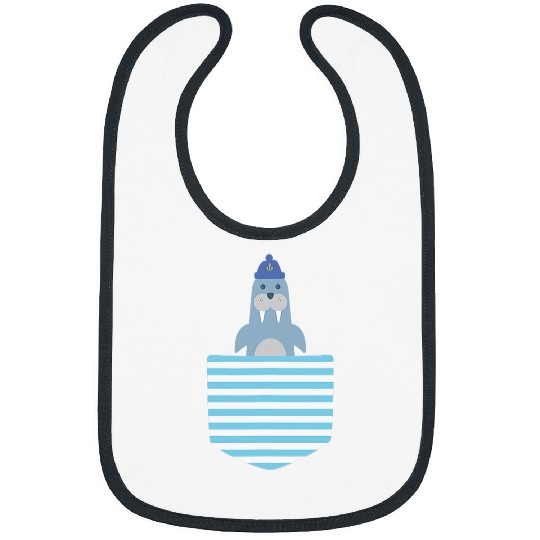 Walrus Maritime Captain Boating Yacht Sailing Lake Sailor Bibs
